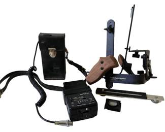 Vintage Camera Stand and Battery