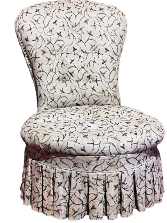 Cute Upholstered Boudoir Chair