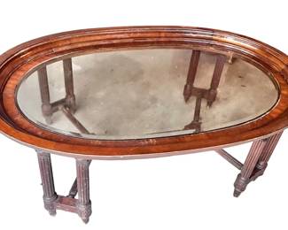 Wood Glass Coffee Table