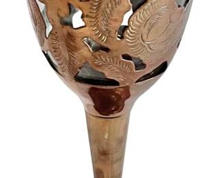 Hand Tooled Copper Wine Goblet