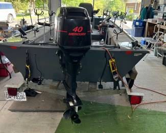 WALTER YOUNG BOUGHT THIS BOAT FROM A FRIEND SEVERAL YEARS AGO AND ONLY USED IT A FEW TIMES BEFORE HIS HEALTH BEGAN TO FAIL.  ALL OF HIS BOAT AND FISHING EQUIPMENT ARE READY TO USE AND IN GOOD CONDITION. 