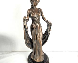 Rare 16" Vintage Bronze Tone Statue of Women "Aurora" - by Alice Heath 1991 for Austin Productions