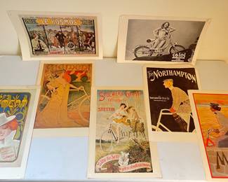 Vintage Bicycle Advertisements Front & Back (Set of 34)  Located Near Checkout)