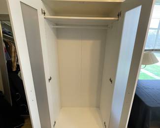 White Armoire Storage Cabinet (3 Available)