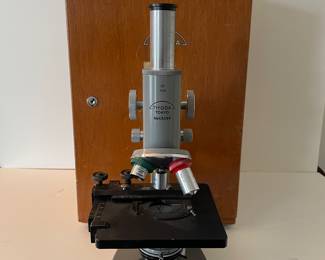 Vintage Tiyoda Microscope w/Case (Located Upstairs)