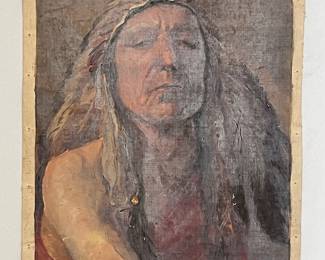 Large (13" x 17") Native American Portrait (Located by Checkout) Located by Checkout