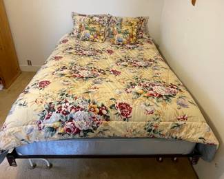 Queen Frame, Mattress, and Boxspring