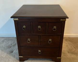 ThreeDrawer Chest Side Table 