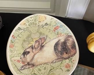Set of rabbit plates.