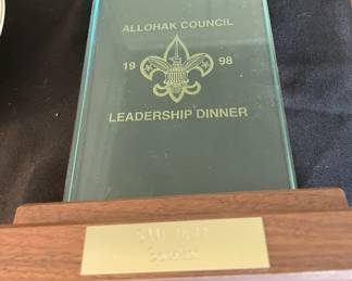 Leadership Dinner plaque - Sam Huff.