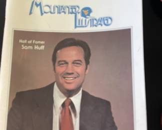 Vintage magazine featuring Sam Huff.