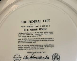 Collection of Vintage Warehouse The Federal City plates.