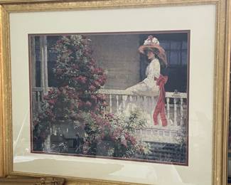 Philip Leslie Hale "The Crimson Rambler" Custom Framed Print.