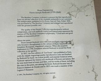 Pair of The Bombay Company Private Collection "Rosa Damascena."