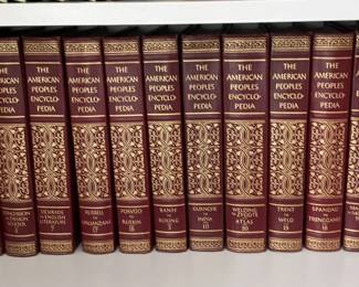 Set of The American Peoples Encyclopedia.
