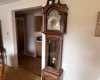 (Lot 4) $500 - Grandfather Clock - The Capital, An Original Daneker, Fallston, MD.   18"w 11"d 82"h.