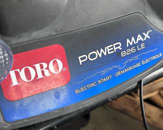 (Lot 30) $400 -  Toro Power Max Snow King Snow Blower with Man Cover
