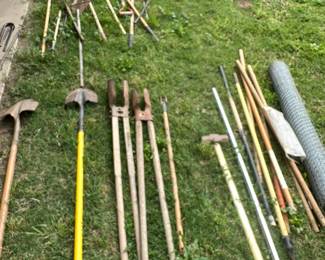 Post Hole Diggers and Poles