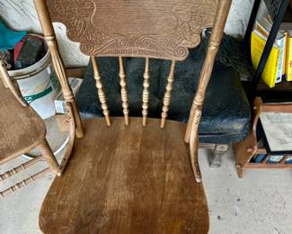 3 Oak Chairs