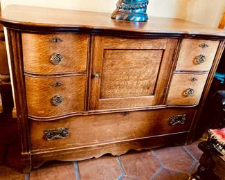 Antique oak cabinet