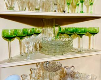Green glassware