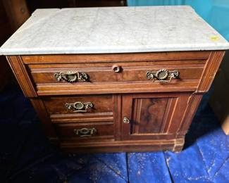 Antique Cabinet with marble top