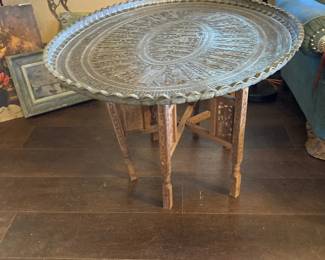 silver plate table