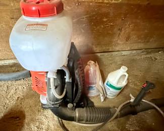 Tomahawk backpack fogger sprayer and supplies
