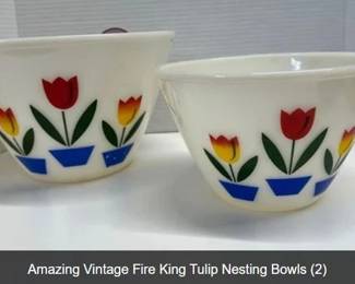 Fire king bowls