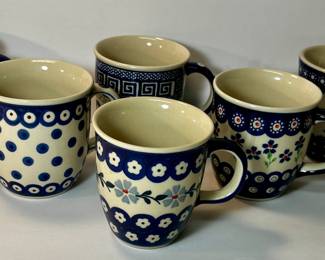 Polish pottery Mugs