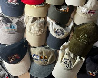 Large lot of cap hats