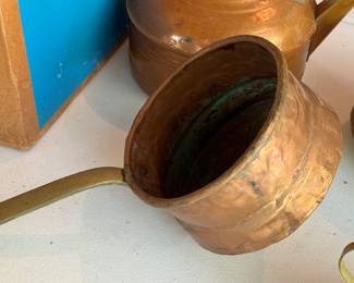 Hand forged copper pot 