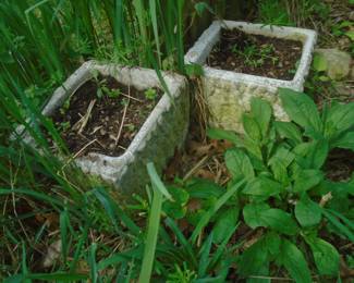 Cement planters