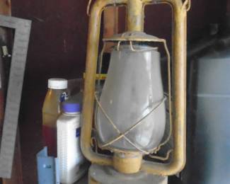 yellow barn lantern