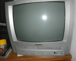 Sylvania television with DVD and VHS 