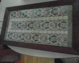 tray with vintage linen