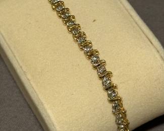 14k diamond bracelet