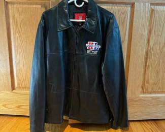 Patriots superbowl XL leather jacket