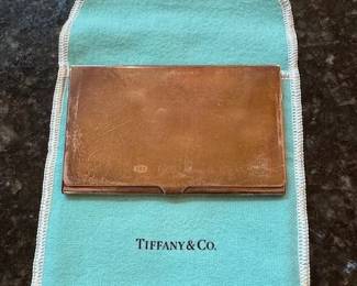 Vintage Tiffany business card holder