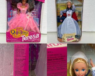 1994 Mattel Special Edition Teresa Quinceanera 15 Barbie in Box 
1995 Mattel Collector Edition Civil War Nurse Barbie in Box
