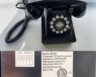 Quality 2002 Reproduction of Antique Early-mid 1900’s Black Phone 