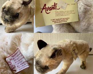 Avanti 1987 Applause Handcrafted in Korea Stalking Siamese Cat Plush has tags