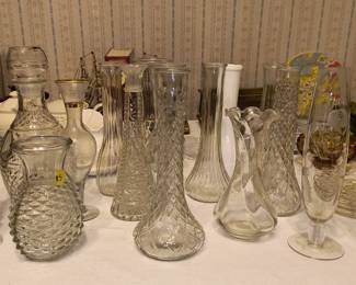 Vintage glass vases