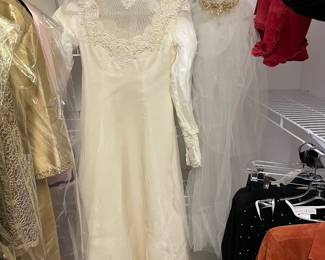 Vintage Wedding Dress and Veil