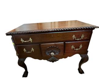 $300 USD      Vintage Queen Anne Mahogany Ball and Claw Lowboy Sideboard Server     39 x 19 x 30"H
Pickup Details
Please contact us to arrange for pick up. When you come, feel free to browse around our warehouse. We have so many amazing finds!
8300 B Merrifield Avenue, Merrifield, VA
In-Person Payment Details
We accept cash, Venmo, Zelle, or credit card.
