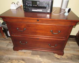 Mahogany file cabinet