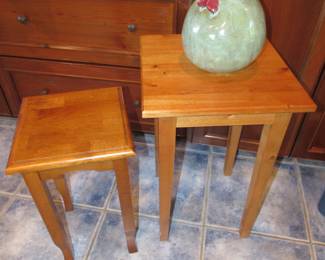 Simple solid wood tables