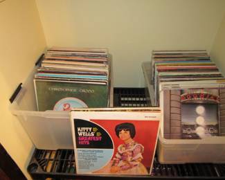 Lots of record albums