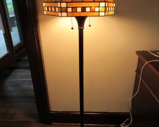 Stained glass floor lamp
