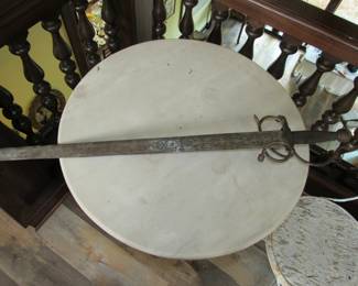 Antique sword found in attic Toledo Spain